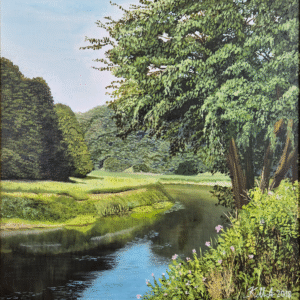 Mit andet maleri. 30x30 cm, olie på panel